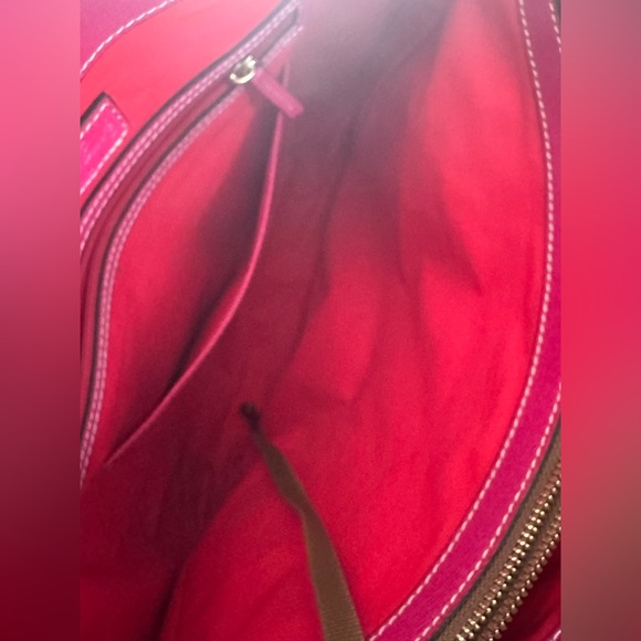 Dooney & Bourke Black and Tan Tote Bag + Dust Bag - Picture 6 of 12